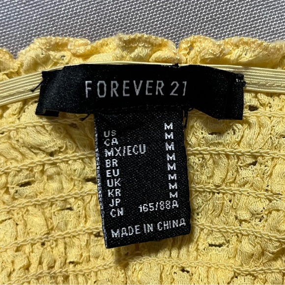 Forever 21 Yellow Smocked Top - Picture 3 of 3